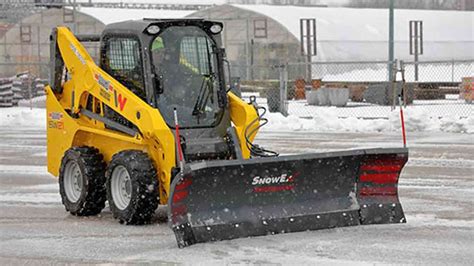 skid steer snow pusher|snowex plows for skid steers.